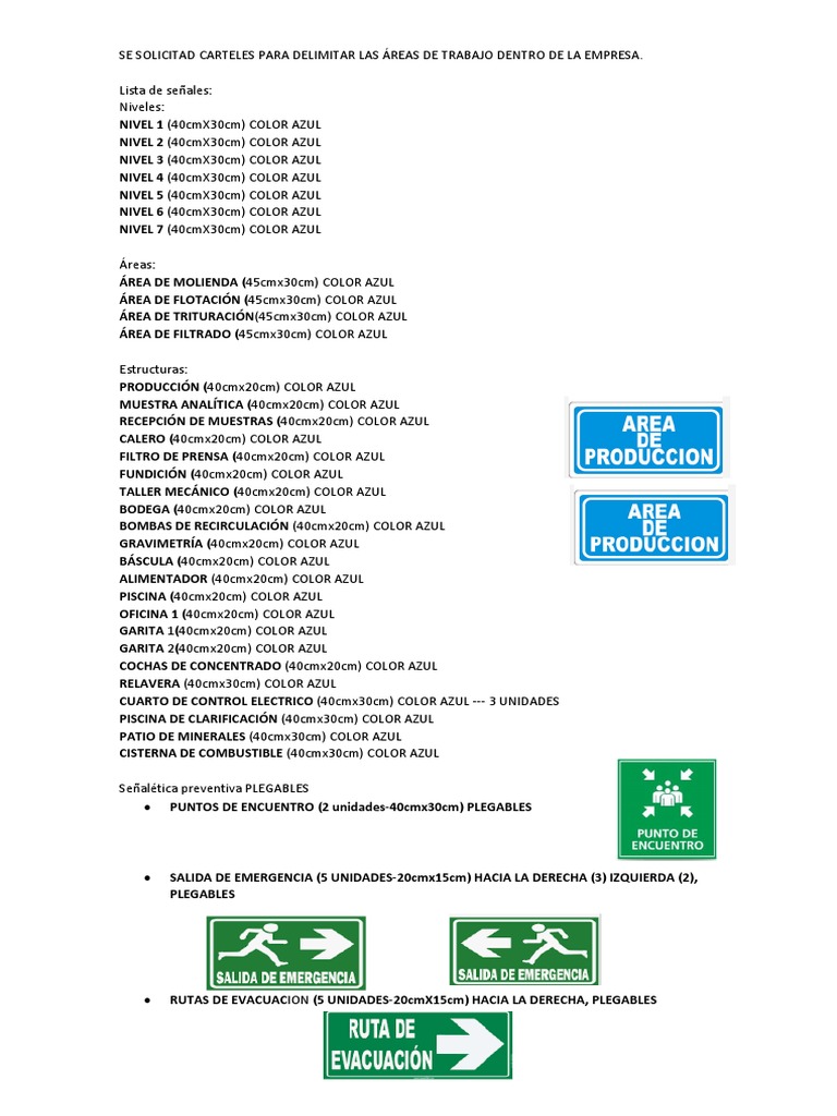 Nombres de Areas | PDF