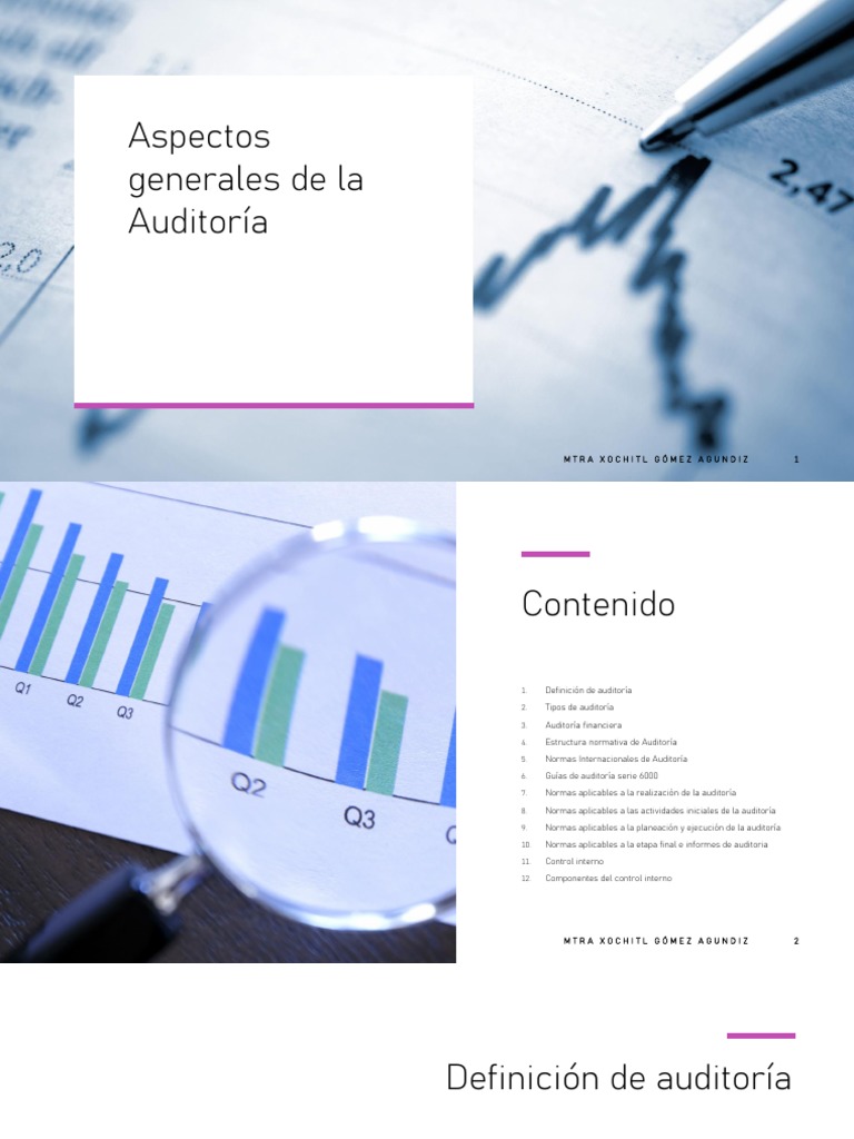 Aspectos Generales de La Auditoría | PDF | Auditoría | Contabilidad
