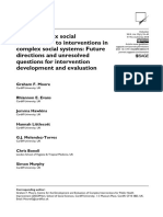 From Complex Social Interventions To Interventions in Complex Social Systems