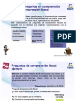 PDF Clase 6 Tipos de Preguntas en Comprension Lectora Cepech DL