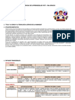 5° Grado - Experiencia de Aprendizaje N°07