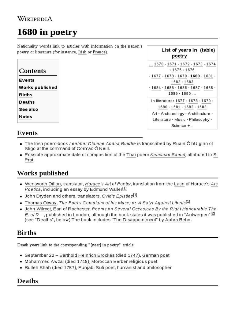 1680 in Poetry PDF Poetry