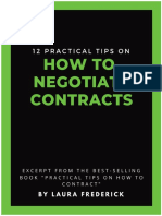 BOOK EXCERPT - 12 Practical Tips On How To Negotiate Contracts (December 1 2020)