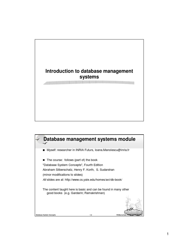 Introduction To Database Management Systems | PDF | Relational Database ...