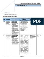 1° Grado - Actividad Del Dia 11 de Abril