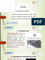 Tema #1 INTRODUCCIÓN A LA PLATAFORMA DE GOOGLE EARTH ENGINE 13 de Abril 2022