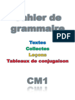 Cahier de Grammaire CM1 Complet