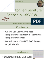Thermistor Temperature Sensor in LabVIEW