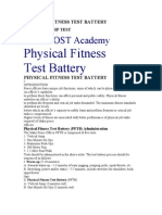 Physical Fitness Test Battery