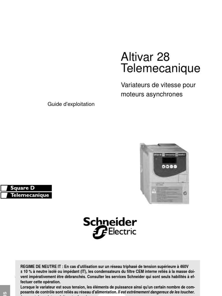 Atv 28 | PDF | Courant continu haute tension | Automation