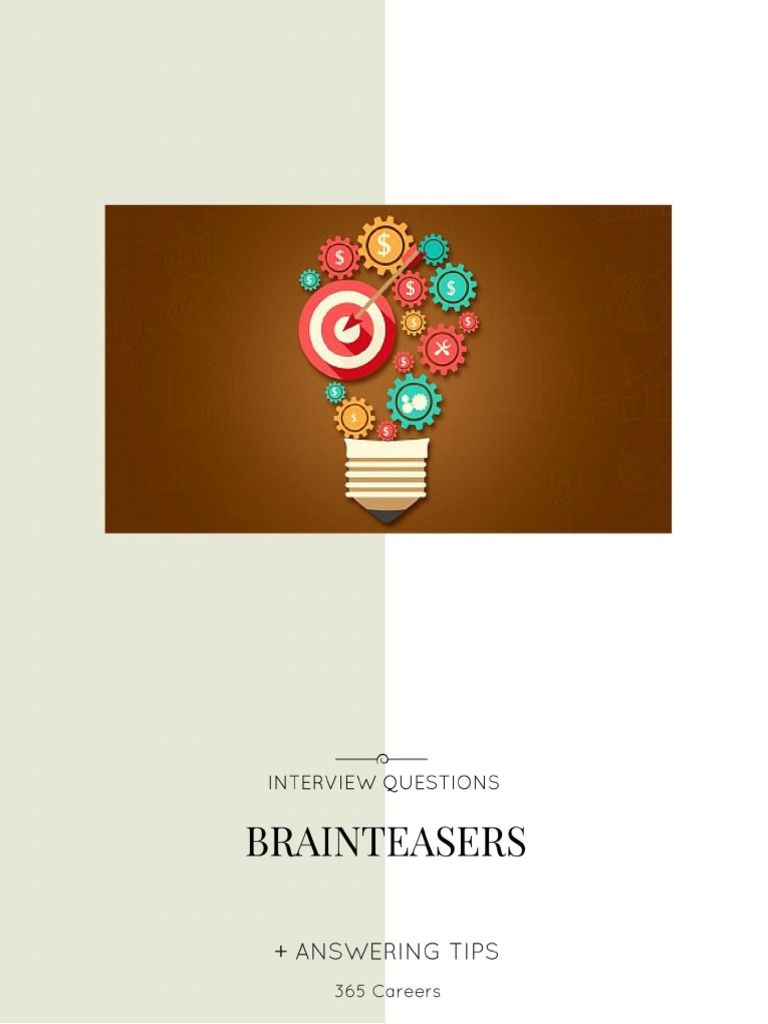 Brainteasers For Investment Banking and Management Consulting