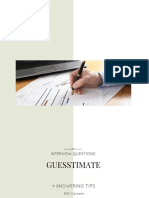 Guesstimate For Investment Banking and Management Consulting Interviews