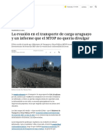 La Evasión en El Transporte de Carga Uruguayo y Un Informe Que El MTOP No Quería Divulgar - Negocios - 19 - 06 - 2022 - EL PAÍS Uruguay