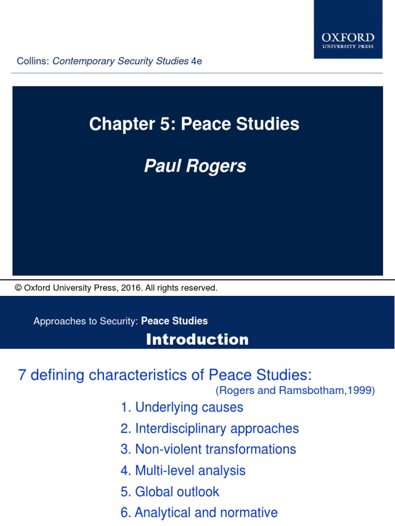 Understanding Peace Studies: Key Concepts | PDF | Peace | Securities