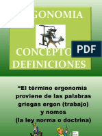 Presentacion Clasificación de Ergonomia