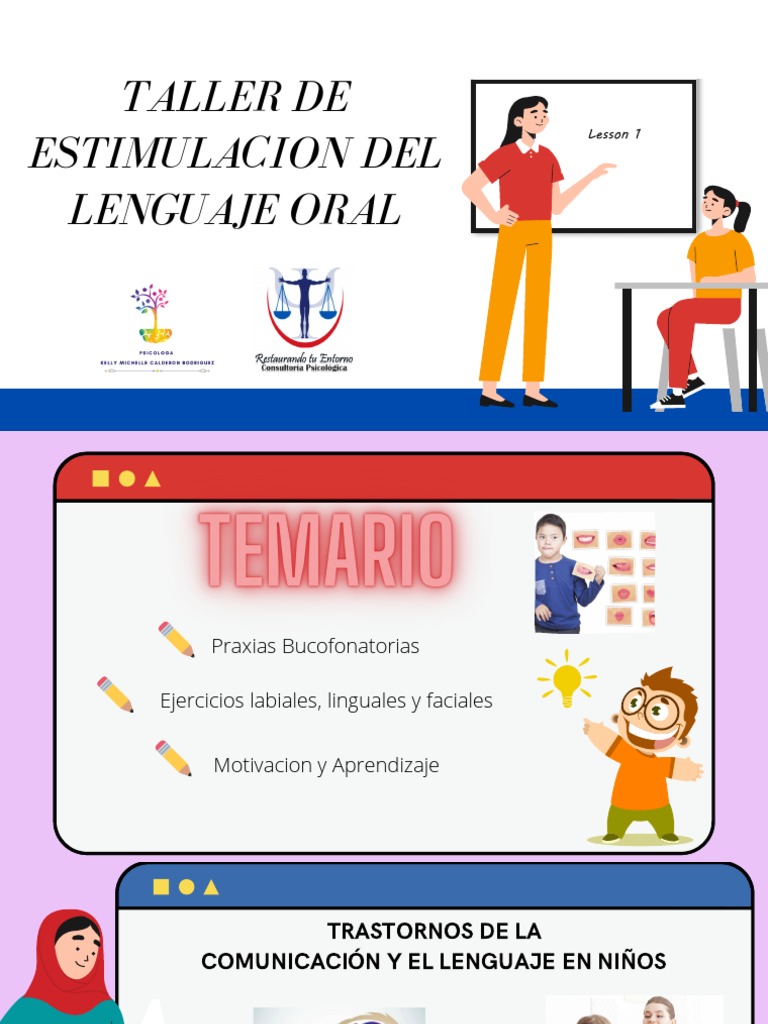 Taller sobre Trastornos del Lenguaje Infantil | PDF | Comunicación | Afasia