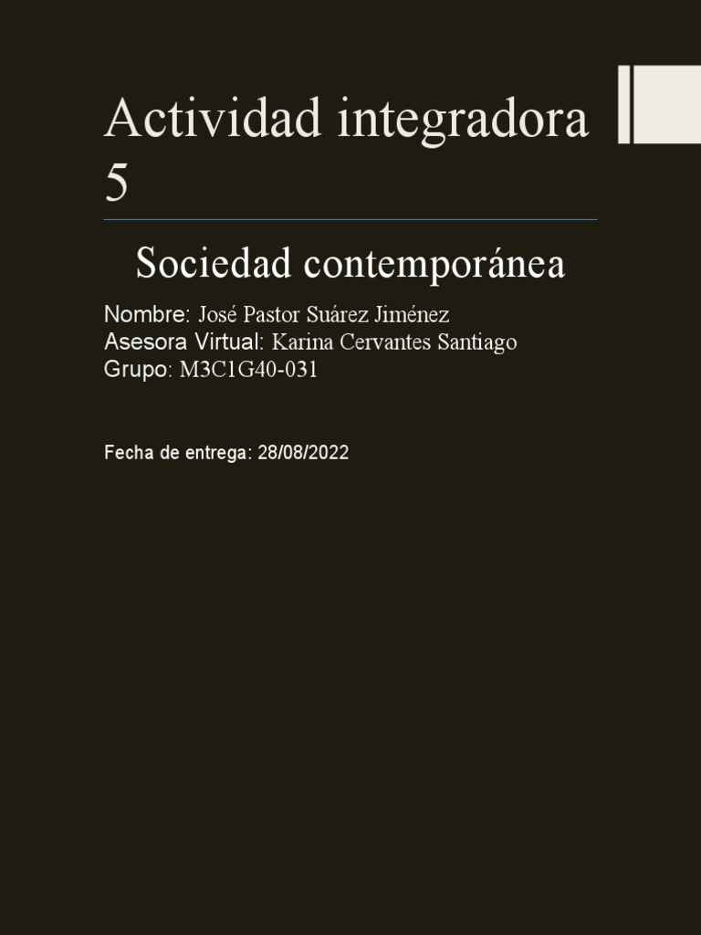 Actividad Integradora 3 Modulo 3 | PDF | Multiculturalismo | México