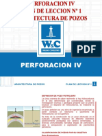 Plan de Leccion #1 ARQUITECTURA DE POZOS PETROLEROS