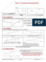 Cours Les Bases de La Geometrie