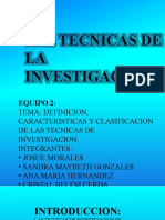 Tecnicas de Investigacion