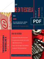 Entrada Evento Festiva Película Foto Moderno Azul y Oscuro