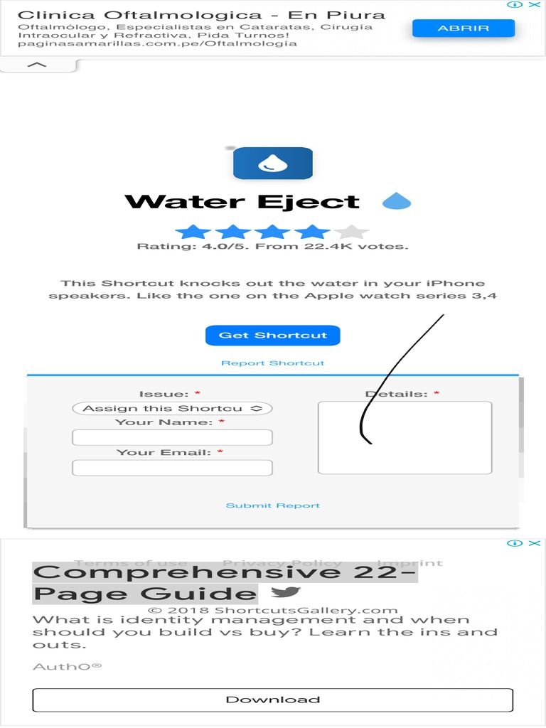 Water Eject Siri Shortcuts PDF