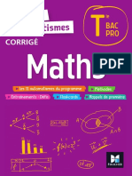 Corrige Maths Carnet DAutomatismes Tle Bac Pro - Ed 2022