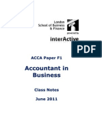 Acca LSBF f1 Class Notes