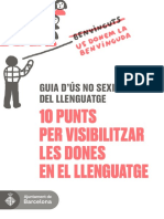 Guia D'ús No Sexista Del Llenguatge