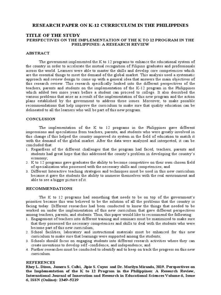 research-study-on-k-12-curriculum-pdf-curriculum-teachers