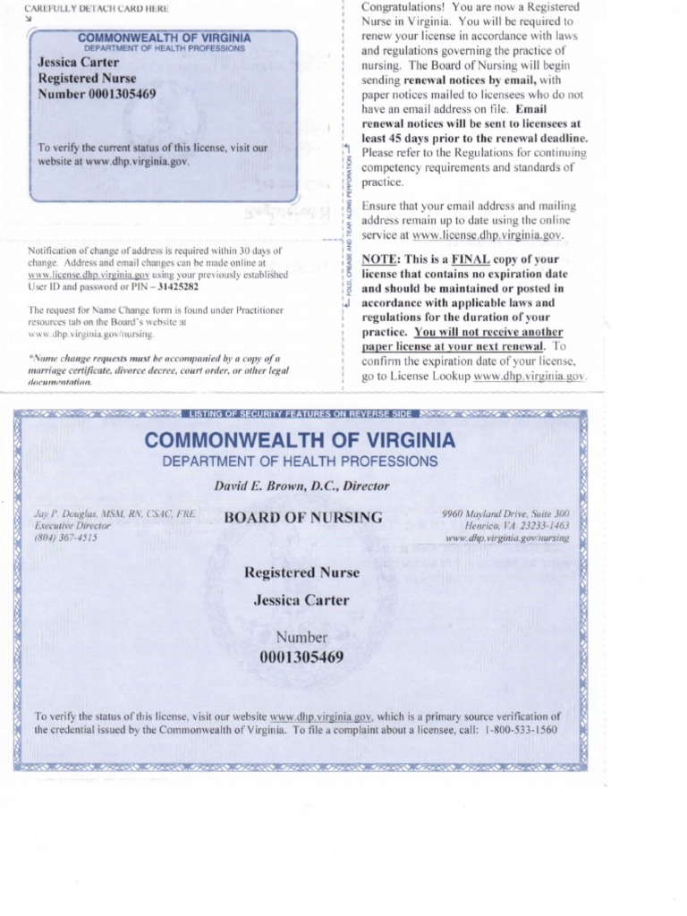 Registered Nurse Certification003 | PDF | Nursing | License