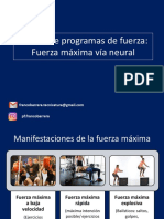 Diseño de Programas Fuerza Máxima Con Cargas Altas y Baja Velocidad