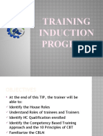 Training Induction