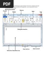 Parts of The MS Word