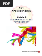 MODULE 2 ART OF APPRECIATION