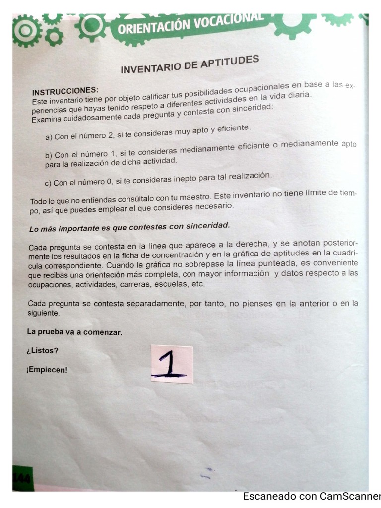 Test de Aptitudes | PDF