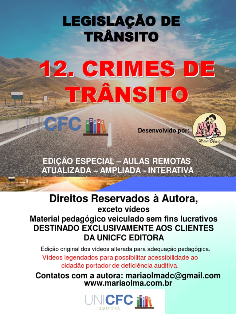 Crimes de Trânsito | PDF | Crimes | Crime e Violência