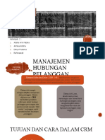 CRM: Manajemen Hubungan Pelanggan