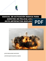 Manual de Actuación Básica para Agentes de Policia Local Ante Artefactos Explosivos