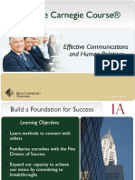 11 The Carnegie Course - Effective Communicaitons and Human Relations Nov 2020