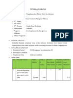 Anjab Pengadministrasi Rekam Medis Dan Informasi