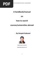 Download A handbookmanual on how to search coursesuniversities abroad by DeepakKaduwal SN59189333 doc pdf
