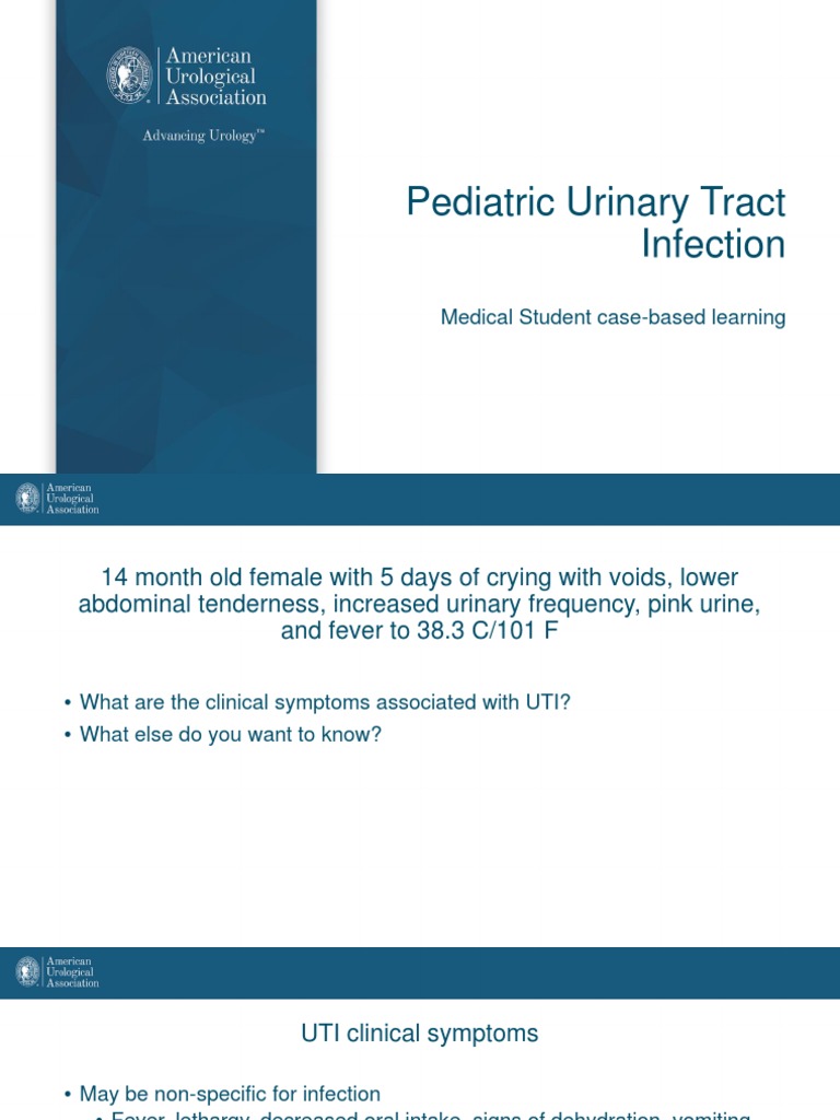 Pediatric Urinary Tract Infection Case Study PDF Urinary Tract