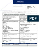 Evaluación matemática