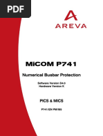 Micom P741: Numerical Busbar Protection