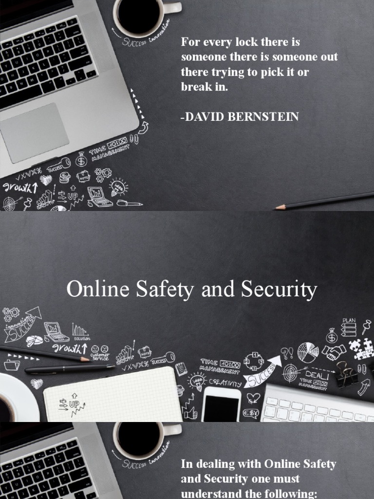 Lesson 2 Online Safety and Security PDF Malware Password