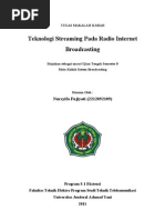 Download Teknologi Streaming Pada Video Dan Radio Internet Broadcasting by Nursyifa Fujiyati SN59190596 doc pdf