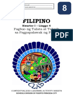 Filipino8 - q1 - CLAS4 - Pagbuo-ng-Talata-at-Teknik-sa-Pagpapalawak-ng-Paksa - v1 - RHEA ANN NAVILLA