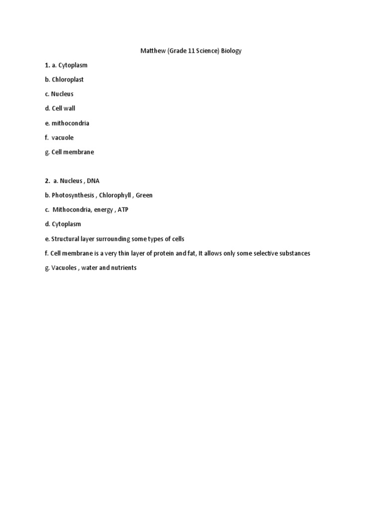 Assignment of Cell Matthew | PDF | Science & Mathematics