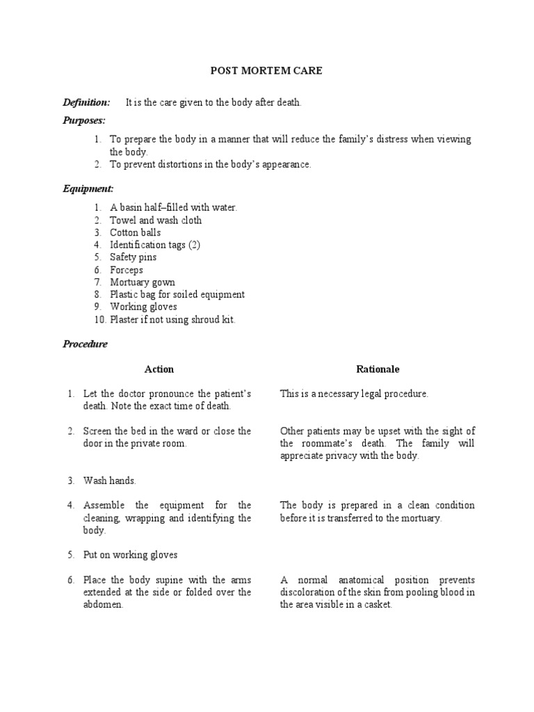 post-mortem-care-for-return-demonstration-pdf-autopsy-hygiene